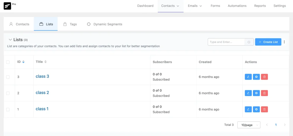List and Tag in FluentCRM