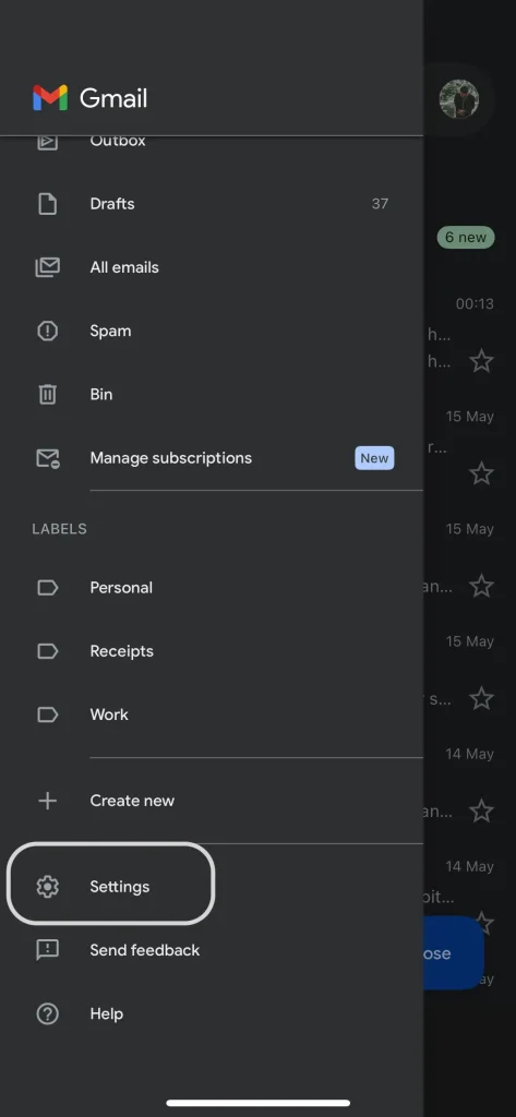 Add Gmail Signature - Mobile Settings
