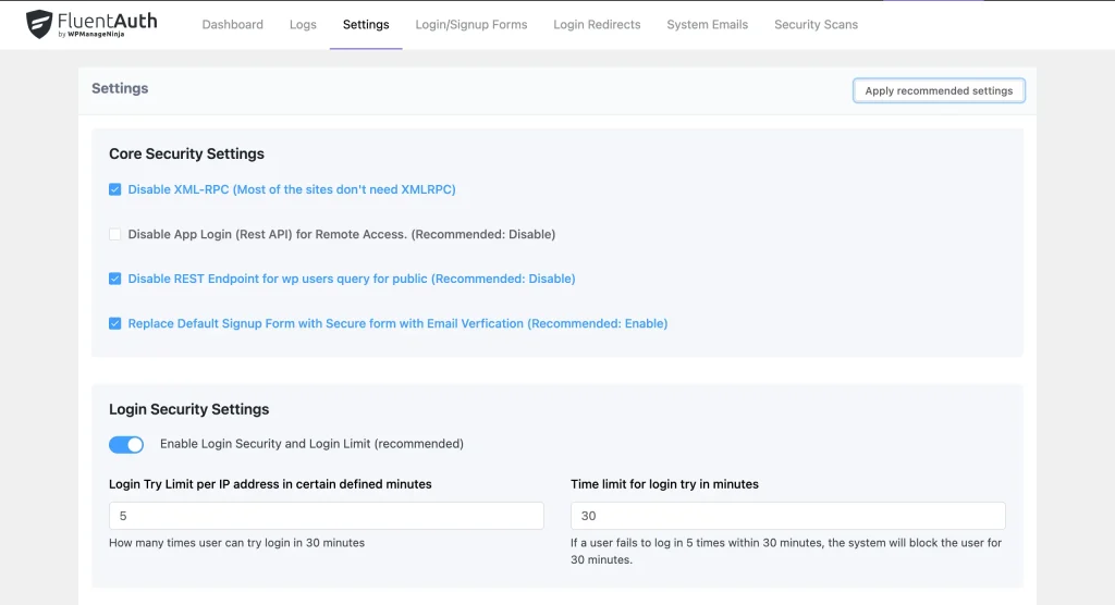 Limit Login Attempts and Block Suspicious Access