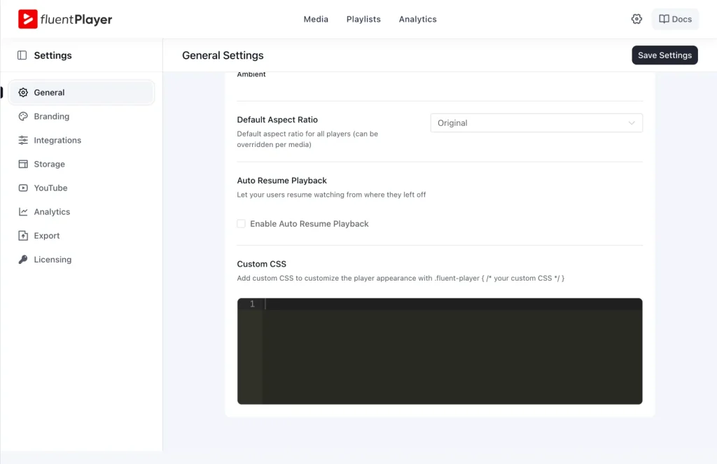 FluentPlayer uses Vidstack (a modern Web Components media player framework) paired with a custom WPFluent PHP backend inspired by Laravel's elegance. The philosophy is simple: load only what's needed, when it's needed.
