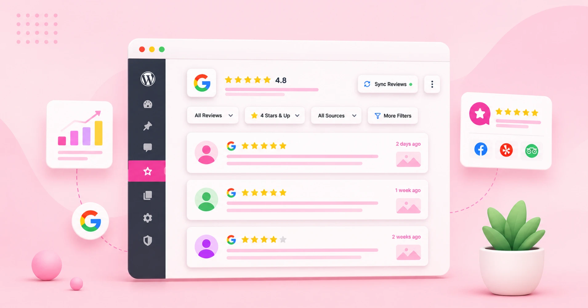Rich Showcase for Google Reviews vs WP Social Ninja