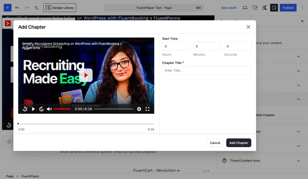 Video chapters: split long videos into clickable chapters so viewers jump straight to what they need.