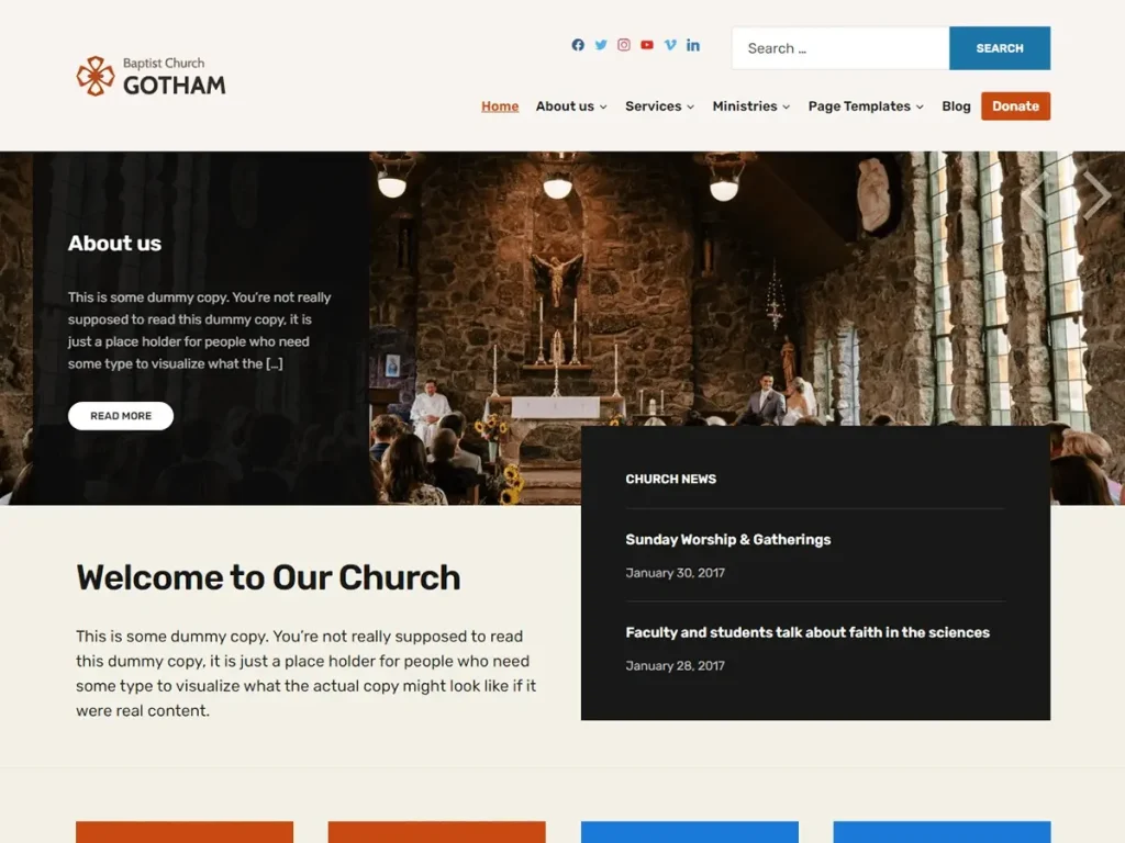 Faith themes for Church