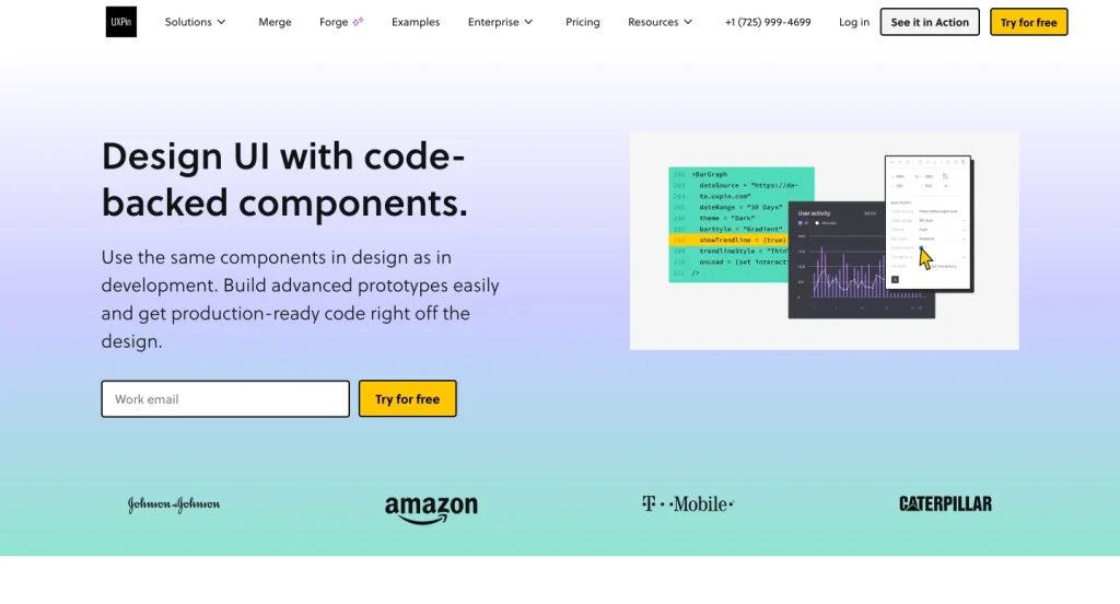 Image Showing UXPin Website frontend