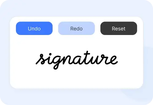 Undo, Redo or Complete Reset Anytime Before Submit
