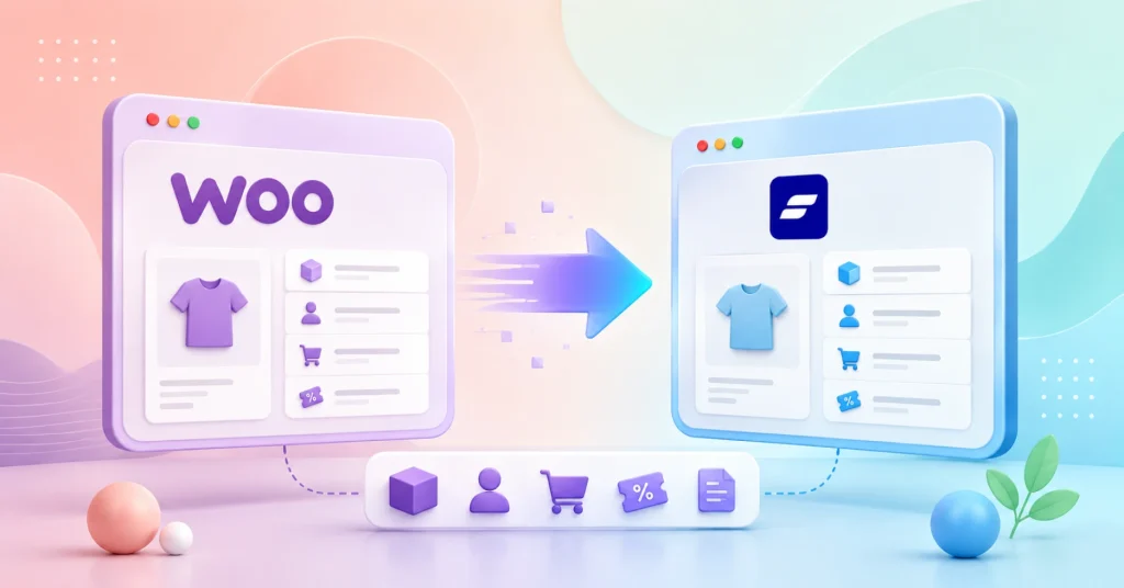 Featured Image for Step by Step Guide to Migrate WooCommerce to FluentCart