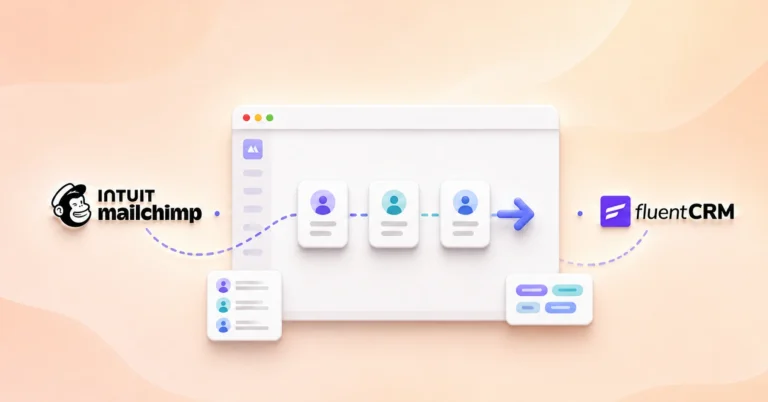 Featured image for how to migrate from Mailchimp to FluentCRM: 4 Practical Methods