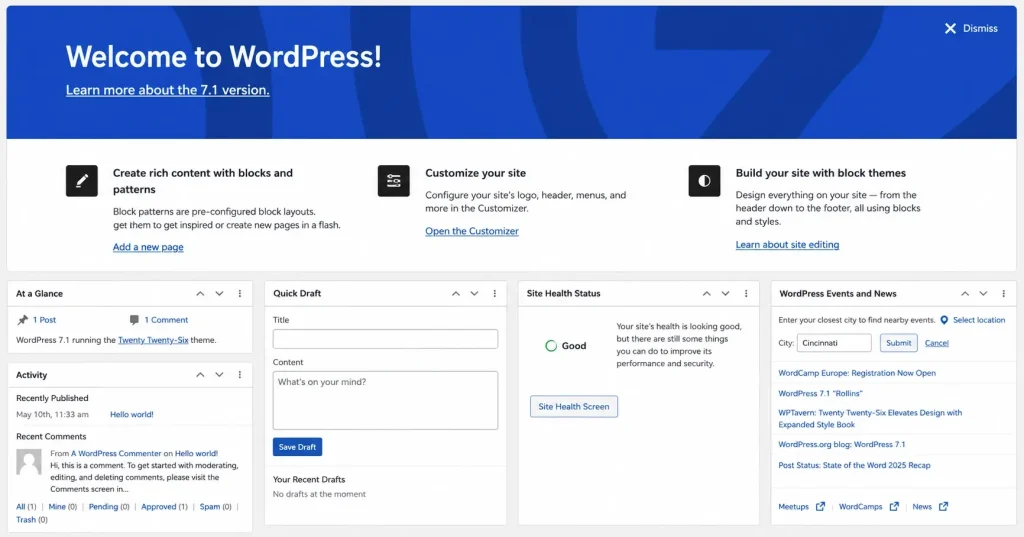 Installing wordpress for starting an affiliate marketing business