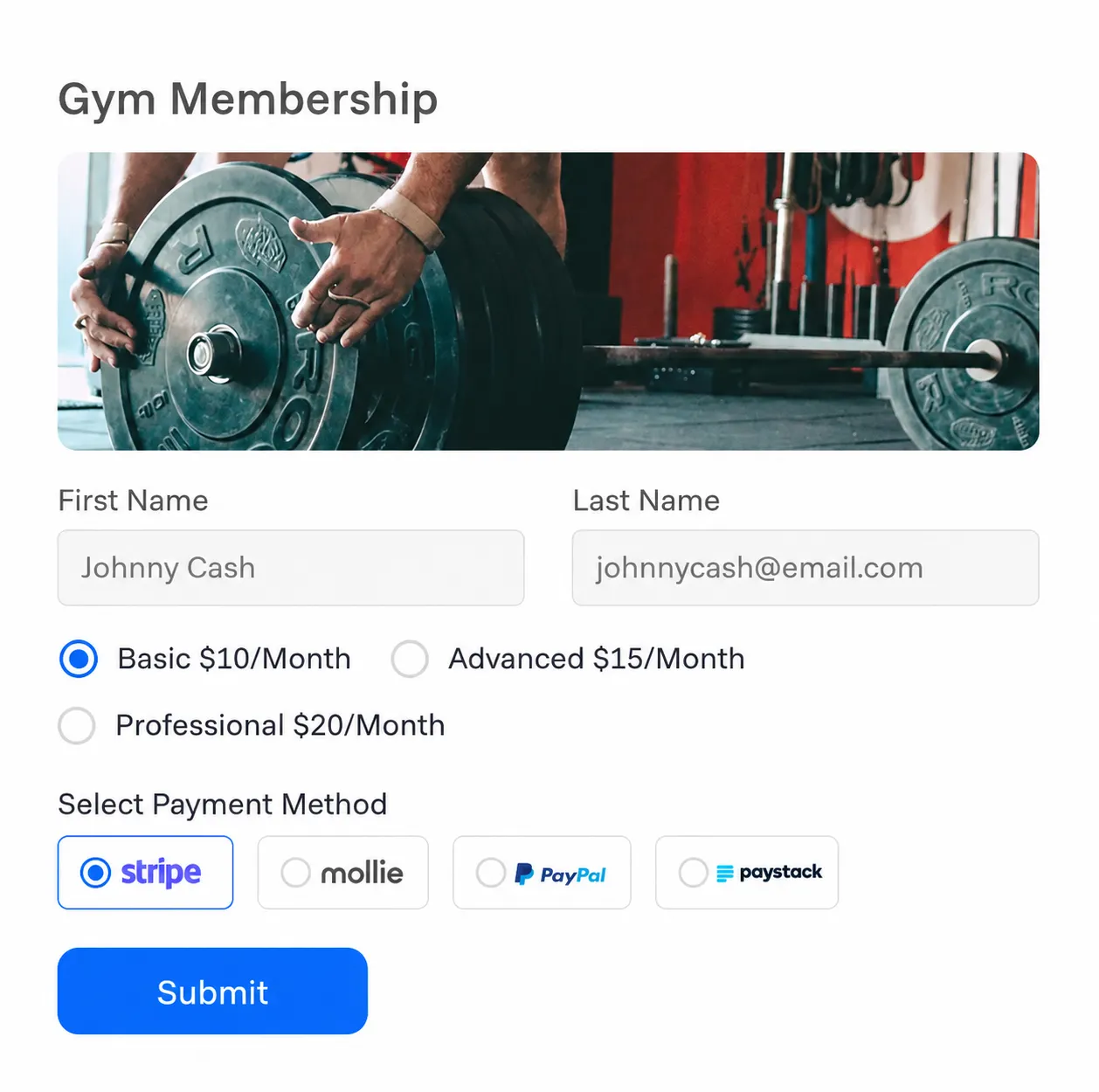 Subscription payment with Paymattic