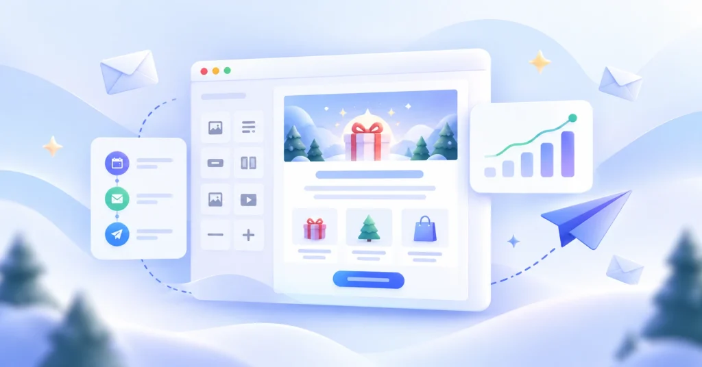Holiday Email Marketing Campaigns: Ideas, Mistakes, and What to Avoid in 2026 October is here. Halloween campaigns are already running, Black Friday preparations are getting serious, and Christmas promotions aren't far behind. It's the busiest time of the year for marketers. And probably the noisiest time of the year for customers. Think about your own inbox during November. One brand announces an early Black Friday deal. Another promises its biggest discount ever. Someone else has an exclusive offer that apparently expires in three hours. By the time actual Black Friday arrives, half the emails look the same. The competition isn't limited to email, either. Customers see the same promotional messages across Facebook, Instagram, Google Ads, websites, and retargeting campaigns. And brands have good reason to compete for attention. According to the National Retail Federation, approximately 202.9 million consumers shopped during the five-day Thanksgiving-to-Cyber-Monday period in 2025. That's a lot of potential customers. But it's also a lot of competition. So, what should marketers do differently this year? This guide covers practical holiday email marketing campaign ideas, subject lines worth trying, words and design choices to avoid, and the mistakes that can quietly ruin an otherwise promising campaign. Key Takeaways Plan ahead of the holiday rush. Halloween, Black Friday, Cyber Monday, Christmas, and New Year bring different shopping behaviors. Match your campaigns to each occasion. Give people a reason to open your emails. Early access, personalized recommendations, gift guides, and genuine last-chance offers work better than repeating the same discount. Don't obsess over spam trigger words. Words like "free" or "discount" won't automatically land you in spam. Avoid misleading subject lines, excessive capitalization, and fake urgency. Keep promotional visuals simple. Avoid image-only emails, unreadable banners, excessive animations, and misleading product images. Design for mobile first. Protect your email deliverability. Set up SPF, DKIM, and DMARC, segment your audience, manage sending frequency, and make unsubscribing easy. Connect email with your other campaigns. Keep offers and messaging consistent across paid ads, social media, landing pages, and email. Measure what actually matters. Track clicks, conversions, revenue, and spam complaints instead of relying on open rates alone. Start with the holiday calendar, not another discount One mistake marketers make is treating the entire holiday season like one long Black Friday campaign. But Halloween shoppers aren't necessarily looking for the same things as Christmas shoppers. And someone hunting for a Cyber Monday deal might respond differently to a year-end upgrade offer. Your campaigns should reflect those differences. Here are the key dates for the rest of 2026 and the beginning of 2027. Occasion Date Campaign angle Halloween October 31 Themed offers, mystery discounts, bundles Thanksgiving November 26 Appreciation, VIP access, early offers Black Friday November 27 Major discounts, limited-time deals Small Business Saturday November 28 Community, independent brands, customer stories Cyber Monday November 30 Online-exclusive deals, digital products Giving Tuesday December 1 Charitable campaigns, cause-based promotions Christmas December 25 Gift guides, bundles, last-order reminders New Year's Eve December 31 Year-end offers, annual upgrades New Year's Day January 1, 2027 Fresh-start campaigns, new goals Here's something interesting. The NRF's 2026 Halloween research found that 49% of Halloween shoppers started shopping in September or earlier. That tells us something important: waiting until the actual holiday to launch your campaign can mean missing customers who planned ahead. The same principle applies to BFCM and Christmas. Start warming up your audience early. Save the strongest sales messages for when buying intent is highest. 10 holiday email marketing campaign ideas that don't feel repetitive Not every campaign needs a 40% discount, an enormous banner, and a red countdown timer. Sometimes, a helpful email gets more attention than another sales announcement. Here are ten ideas worth considering. 1. The early-access campaign Give your most engaged subscribers the chance to shop before everyone else. Subject line: Your Black Friday access starts early This works especially well for loyal customers, VIP subscribers, and people who have purchased before. The offer doesn't always need to be bigger. Getting first access can be valuable on its own. 2. The mystery discount Halloween is a natural fit for playful campaigns. Subject line: A little Halloween surprise is waiting 🎃 Let customers reveal a discount, unlock a bundle, or discover a limited offer. Just make sure the experience is genuine. Don't advertise a mystery prize when every visitor receives the same ordinary coupon. 3. The wishlist reminder Someone viewed your product three times but hasn't purchased it. Instead of sending another generic newsletter, remind them about the item they were interested in, provided your tracking and messaging have the appropriate permissions. Subject line: Still thinking about this one? This is especially useful when the product is included in a real seasonal promotion. 4. The holiday gift guide Christmas shopping can be exhausting, especially when customers don't know what to buy. Make the decision easier. Subject line: Gift ideas that won't collect dust Organize suggestions by budget, recipient, or interest. For software businesses, try something like "Useful WordPress tools for your clients." 5. The customer appreciation campaign Not every email needs a direct sales pitch. Subject line: A little thank-you before the year ends Share a genuine message of appreciation, highlight what customers helped you accomplish, or offer an exclusive benefit. Keep the focus on them, not a lengthy list of company achievements. 6. The bestsellers campaign Customers who aren't sure what to purchase often appreciate seeing what other buyers choose. Subject line: These are the favorites this season Feature your actual bestsellers, explain what makes them popular, and link directly to the products. Avoid fake popularity claims or invented purchase counts. 7. The abandoned cart reminder The holiday season brings plenty of browsing, comparison shopping, and unfinished checkouts. A timely reminder can bring interested shoppers back. Subject line: You left something behind You can follow up with a product reminder, relevant shipping information, or a genuine incentive if your margins allow it. Don't automatically give everyone a discount five minutes after abandonment. That can teach customers to abandon carts deliberately. 8. The last shipping date reminder This is particularly useful before Christmas. Subject line: Ordering a gift? Check this date first Tell customers when they need to order for the intended delivery window. Be careful with delivery promises. If arrival isn't guaranteed, say so. 9. The genuine last-chance offer There is nothing wrong with urgency when there's an actual deadline. Subject line: Your holiday discount ends tonight Send a final reminder to relevant subscribers. But if you extend the sale tomorrow, don't pretend yesterday's deadline was final. 10. The New Year fresh-start campaign January is a great opportunity to shift the conversation away from discounts. Subject line: Ready to make 2027 a little easier? Focus on outcomes, useful upgrades, or problems customers want to solve. For a productivity product, talk about saving time. For an online store, highlight tools that simplify selling. The product should feel like part of a useful plan rather than another thing to buy. Your email subject line matters. But don't obsess over spam words You may have seen lists of email spam trigger words. FREE. GUARANTEED. CASH. WINNER. URGENT. Some guides make it sound as though typing one of these words will send your email straight to the spam folder. That's not how modern email filtering works. Google's email sender guidelines emphasize authentication, sending practices, unwanted messages, spam rates, and technical compliance. Words and formatting can influence how recipients perceive a message, but there's no published universal blacklist of ordinary promotional words that automatically determines deliverability. Still, certain writing habits make promotional emails look suspicious or unnecessarily aggressive. Subject lines to avoid, and what to write instead Avoid Better alternative FREE FREE FREE!!! A free gift with your next order $BIGGESTDEALEVER $ Save 30% this Black Friday URGENT!!! OPEN NOW!!! Your early-access offer ends today CONGRATULATIONS, YOU WON!!! Here's your holiday surprise GUARANTEED MONEY SAVINGS!!! A better price on your favorites LAST CHANCE!!! BUY NOW!!! Final hours of our holiday sale RE: Your account (when it's promotional) An exclusive offer for your account YOU HAVE BEEN SELECTED!!! You're invited to our VIP sale Notice something? You don't need to ban words like "free," "sale," or "discount." You just need to use them naturally and accurately. What about capital letters, symbols, and emojis? One or two capitalized words won't automatically make your email spam. But there's a difference between: Black Friday starts today and BLACK FRIDAY!!! 70% OFF!!! BUY NOW!!! The second version demands attention rather than earning it. The same goes for emojis. A pumpkin in a Halloween subject line makes sense. Six fire emojis, three money bags, and a siren probably aren't helping. Avoid unusual Unicode characters that imitate normal letters, too. They may look decorative to you but create readability and accessibility problems. Also, don't use misleading Re: or Fwd: prefixes to make promotional emails look like existing conversations. The FTC's CAN-SPAM guidance explicitly prohibits deceptive commercial email subject lines. A simple rule: Write something interesting, then make sure the email delivers exactly what you promised. Images to avoid in your holiday email campaigns Let's talk about the other half of holiday promotions: the visuals. Marketers spend a lot of time creating seasonal graphics. Halloween banners get pumpkins and dark backgrounds. Black Friday graphics turn black and gold. Christmas campaigns switch to red, green, and decorative typography. There's nothing wrong with seasonal design. The problem starts when decoration becomes more important than communication. 1. Avoid turning the entire email into one giant image This is surprisingly common. One large promotional image contains the headline, discount, product information, terms, and button. It looks good in the design file. But what happens when images don't load? The customer sees an empty space. Use real HTML text for essential information, and include meaningful alternative text for images. 2. Avoid banners filled with tiny text Your designer might be working on a large desktop canvas. Your customer might be reading the email on a phone while standing in a checkout line. If the discount conditions require zooming in, something has gone wrong. Keep promotional graphics simple and place lengthy conditions in readable text. 3. Avoid fake countdowns and misleading visual urgency A static countdown image that always says "2 hours left" isn't a real countdown. Neither is a limited-stock badge that appears regardless of inventory. Use urgency when it's supported by actual offer deadlines or stock information. 4. Avoid excessive animation Animated GIFs can make a campaign fun, particularly around Halloween or Christmas. But fast flashing, constant movement, and multiple animations can make emails difficult to read. Keep animation restrained, and ensure the important message remains understandable without it. 5. Avoid questionable AI-generated product images AI can help with creative concepts, backgrounds, and campaign illustrations. But be careful when it generates product details. A promotional graphic shouldn't show a product feature, package, accessory, or result that customers won't actually receive. And for paid advertising, manipulated or misleading visuals can run into platform policies. See Google Ads' misrepresentation policy. 6. Avoid using holiday visuals that hide the offer Sometimes the pumpkin is enormous, the snowflakes are everywhere, and the actual product is barely visible. Ask yourself: if someone looks at this image for two seconds, will they understand what's being offered? If not, simplify it. A useful design rule: One main message. One visual focus. One obvious next step. Seven mistakes that can ruin your holiday email marketing campaigns A good campaign idea is only the beginning. What happens after planning matters just as much. 1. Sending every email to everyone Your most loyal customer and someone who joined your newsletter yesterday probably don't need the exact same message. Segment audiences using information such as purchase history, interests, engagement, or customer lifecycle. A returning customer might appreciate an upgrade offer. A first-time visitor may need help understanding your product. Don't treat the entire contact list like one person. 2. Starting the campaign without checking email deliverability It's frustrating to spend weeks planning a campaign only to discover that important messages aren't reaching customers. Before the season gets busy, check your SPF, DKIM, and DMARC configuration. Google requires stronger authentication and unsubscribe support for senders exceeding 5,000 messages per day to personal Gmail accounts. Its sender FAQ also recommends keeping user-reported spam rates below 0.1% and preventing them from reaching 0.3%. Yahoo has similar requirements for bulk senders. You can review its sender best practices. Don't leave these checks until the morning of Black Friday. 3. Increasing email frequency overnight You usually send one newsletter a week. Suddenly, Black Friday arrives and you're sending three emails a day. That abrupt change can frustrate subscribers and create deliverability problems, especially if you're also increasing sending volume. Google specifically recommends increasing email volume gradually. Build your promotional schedule in advance, and give subscribers reasonable control over what they receive. 4. Making discounts look bigger than they really are A product normally costs $100. The price suddenly becomes $150, followed by an exciting announcement that it's 30% off. Customers notice these things. Misleading discounts can damage trust and may violate advertising or consumer protection rules. Make sure reference prices, discount percentages, and conditions are accurate. 5. Forgetting the actual shopping experience Imagine clicking a Black Friday email offering 25% off, only to land on a homepage where the deal is nowhere to be found. Or receiving a coupon that doesn't work at checkout. Your email is only one part of the campaign. Test the landing page, coupon, inventory status, shipping information, checkout process, and confirmation email before launching. 6. Making unsubscribing difficult Hiding the unsubscribe link doesn't protect your email list. It may encourage frustrated recipients to mark your messages as spam. Google and Yahoo require easy unsubscribe mechanisms for applicable bulk promotional messages. In the United States, the CAN-SPAM Act also requires commercial senders to provide an opt-out mechanism and honor requests within 10 business days. Other jurisdictions and mailbox providers can impose different or stricter requirements. Make unsubscribing simple. It's better to lose one uninterested subscriber than damage your sender reputation. 7. Measuring success only through open rates Open rates used to be one of the first metrics marketers checked. They're still useful as a rough signal, but they don't tell the full story. Apple's Mail Privacy Protection can download remote email content in the background, regardless of whether someone engages with the message. That makes opens less reliable as a measure of human engagement. Look at clicks, completed purchases, revenue per recipient, unsubscribes, and spam complaints. A campaign that gets fewer opens but generates more qualified purchases may be the better campaign. Your paid ads and email campaigns should work together Holiday marketing isn't limited to the inbox. A customer might first discover your offer through a Facebook ad, visit your website, receive an abandoned cart email, and finally purchase after seeing a reminder. The experience should feel connected. Here's a simple BFCM sequence you can adapt. Campaign stage Email marketing Paid ads and social Teaser Tell subscribers what's coming Build awareness and interest Early access Reward loyal customers Promote signup opportunities Launch Announce the actual offers Run conversion-focused promotions Mid-sale Recommend relevant products Retarget eligible interested visitors Last chance Share the real deadline Reinforce the closing offer Post-sale Thank customers and help them get started Exclude purchasers from irrelevant acquisition ads A few things matter here. First, keep your discounts consistent. Don't promise 30% off in an ad and show 20% on the landing page. Second, avoid showing customers advertisements for products they've already purchased when those ads no longer make sense. Third, use tracking and retargeting only with the appropriate privacy disclosures, permissions, and consent where required. And finally, remember that email and paid ads serve slightly different purposes. Paid ads help you reach and re-engage audiences. Email gives you an opportunity to build ongoing relationships with people who have chosen to hear from you. They work best when the messaging supports the same customer journey. A practical holiday email campaign schedule If you're planning several campaigns between Halloween and New Year, here's a starting framework. When What to focus on Early October Audit lists, authentication, automation, and email templates Mid-to-late October Halloween promotions and BFCM teaser campaigns Early November Audience segmentation, wishlists, gift guides, VIP signup Mid-November Early-access promotions and offer previews November 26–30 Thanksgiving, Black Friday, and Cyber Monday launches Early December Post-BFCM follow-ups and Christmas gift campaigns Mid-December Delivery reminders, gift bundles, digital gift options Late December Customer appreciation and year-end promotions Early January New Year campaigns, onboarding, annual upgrades This isn't a recommendation to send an email every day. It's a planning framework. The actual frequency should depend on audience expectations, engagement, and the value of each message. For some businesses, three well-timed emails will work better than fifteen repetitive promotions. A quick checklist before you hit Send Before launching your next campaign, run through these questions. Is the offer real, clear, and easy to understand? Does the subject line accurately describe the email? Are we sending this to the right people? Have we checked the discount and expiration date? Can customers understand the email without loading images? Does everything look right on mobile? Are SPF, DKIM, and DMARC configured appropriately? Do unsubscribe links and required headers work? Are the landing page and checkout ready? Are we tracking conversions and revenue? Have we tested the campaign from start to finish? One final test is worth doing. Send the email to yourself and a colleague. Open it on different devices. Click every link. Try the purchase journey. You'll often spot problems that were invisible inside the campaign editor. Make the holiday season count Halloween, Black Friday, Cyber Monday, Christmas, and New Year give marketers plenty of opportunities to connect with customers. But more opportunities don't mean you need more noise. Your subscribers already know it's sale season. They don't need another email shouting about an unbelievable offer. What they need is something relevant: a product they've been considering, a genuinely useful discount, a gift recommendation, or a timely reminder. Plan your campaigns early. Write like a person. Keep your promises. Make every click worth the effort. And remember, a successful holiday email campaign doesn't end when someone opens your message. It ends when they have a good reason to come back. Frequently asked questions What is the best time to start holiday email marketing campaigns? Start planning several weeks before the promotion. Build anticipation ahead of major sale dates, and launch early enough to reach customers who shop in advance. The best schedule depends on your audience, products, and historical campaign performance. Which words should I avoid in promotional emails? There isn't a universal list of words that automatically trigger spam filtering. Focus on avoiding misleading claims, deceptive subject lines, excessive punctuation, and aggressive messaging. Common words like "free" and "discount" are fine when used accurately. How many Black Friday emails should I send? There's no ideal number for every business. A teaser, early-access message, launch announcement, and final reminder can form a useful starting sequence. Adjust based on engagement, customer preferences, and campaign results. Are image-only emails bad for marketing? They can create accessibility and usability problems, particularly when images are blocked or don't load correctly. Keep essential information in readable HTML text, include useful alt text, and test emails across devices. What metrics matter most for holiday email marketing? Prioritize conversions, revenue per recipient, click-through rates, customer acquisition costs, unsubscribes, and spam complaints. Open rates can help identify trends, but shouldn't be treated as a definitive measure of engagement.