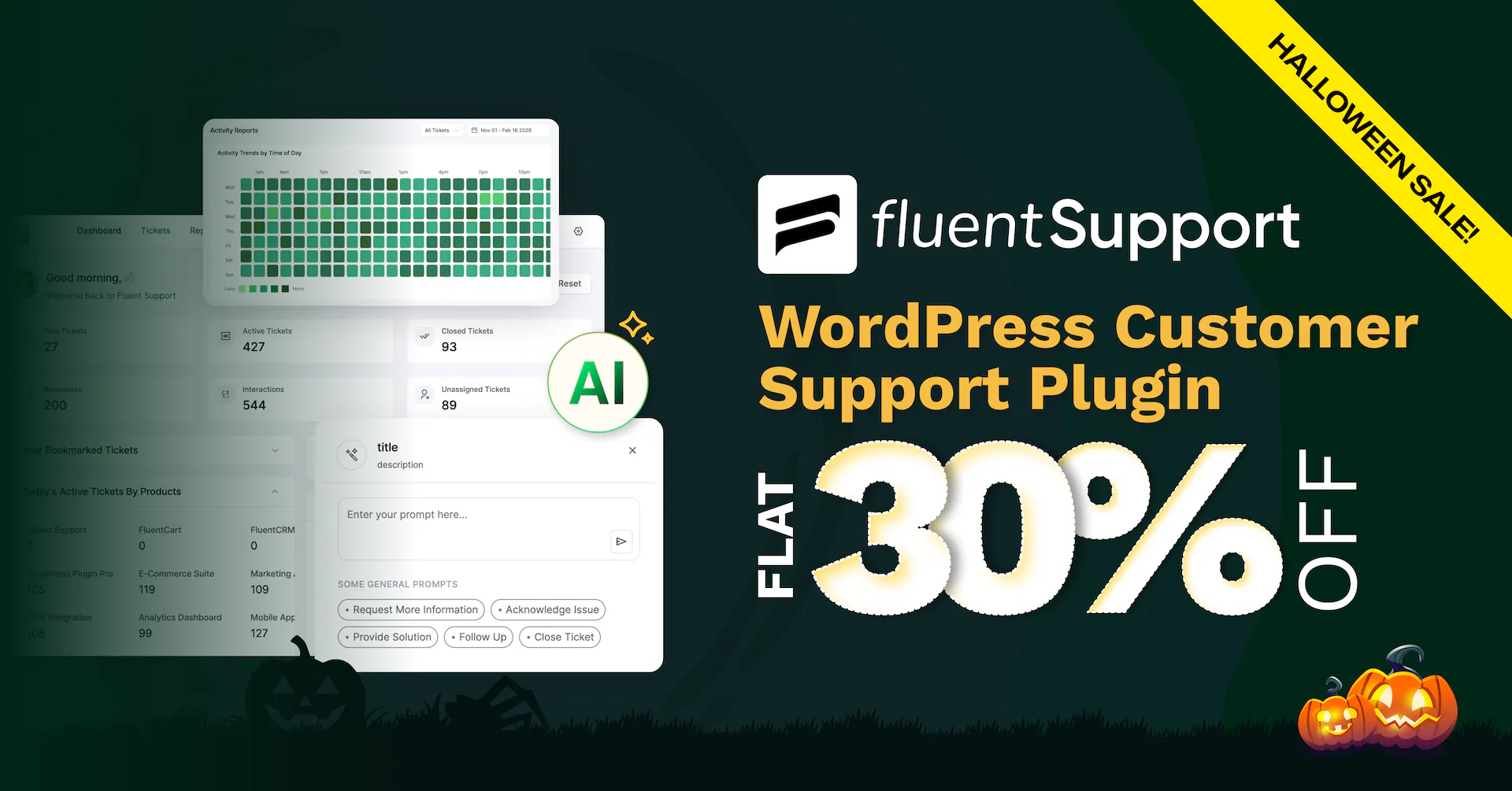 Fluent Support- Halloween 2026 deal banner