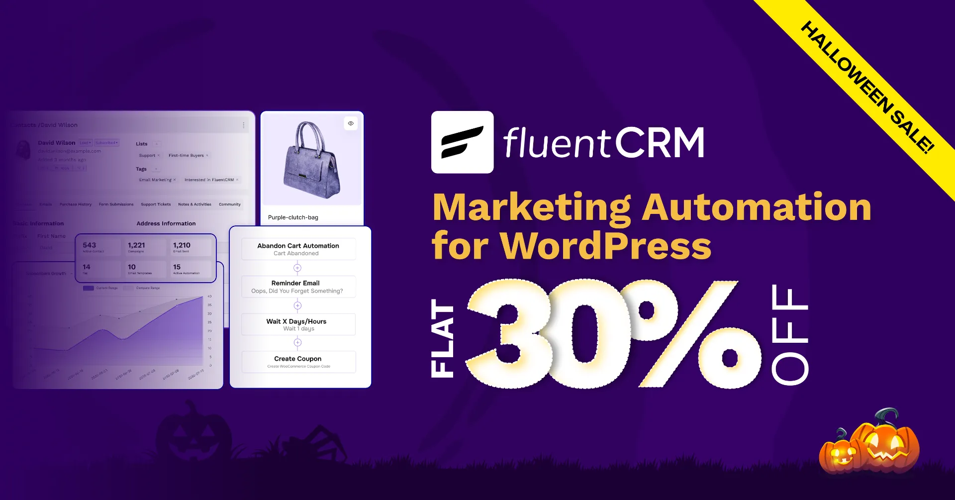 FluentCRM - Halloween 2026 deal banner