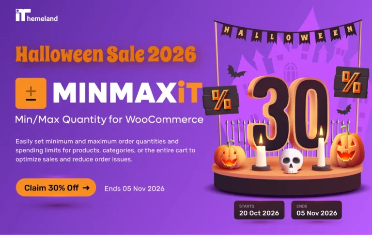 MinMaxit Halloween Deal Banner
