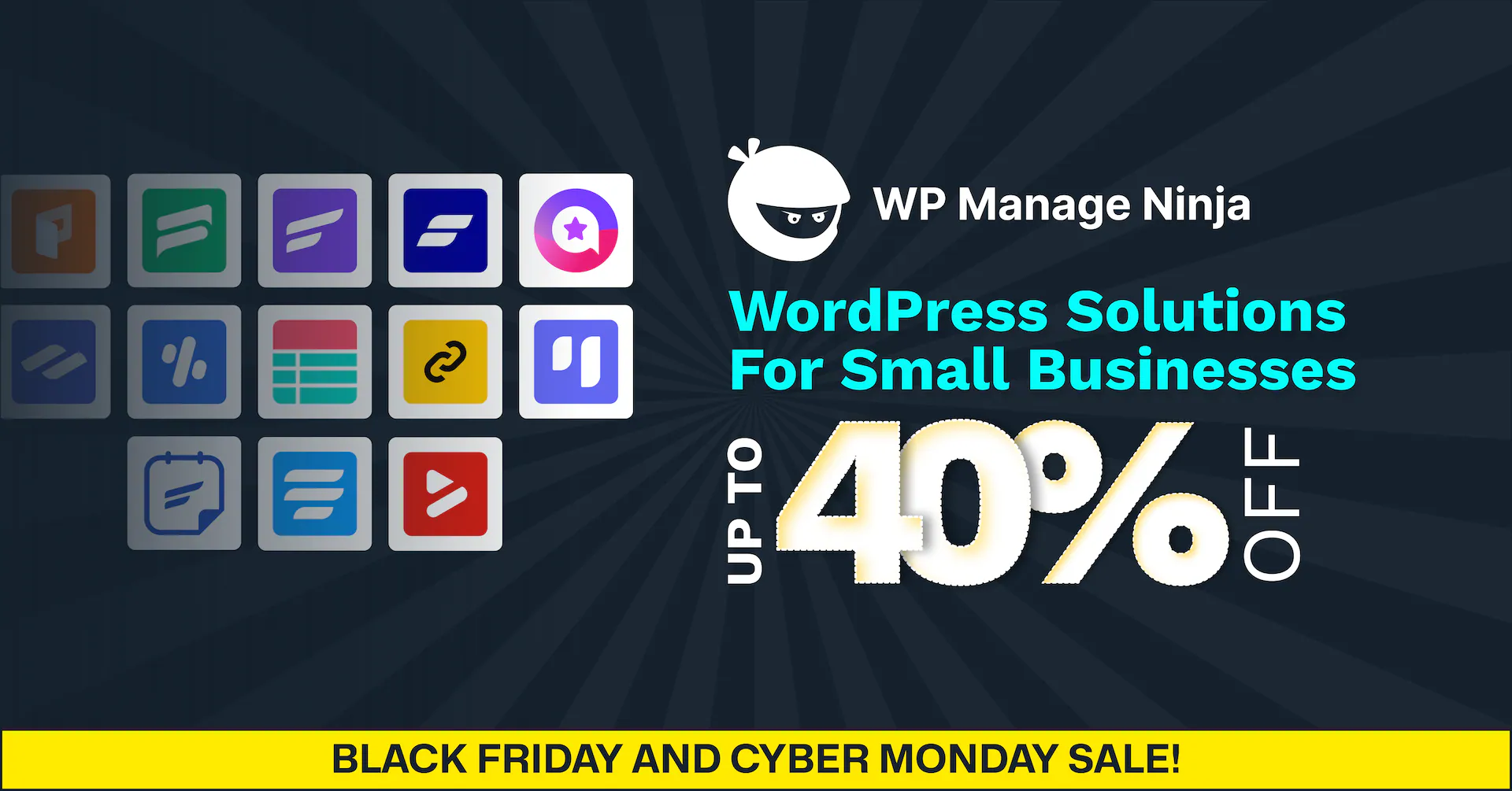 WPManageNinja black friday deal banner 2025 WPManageNinja Black Friday Cyber Monday Discount