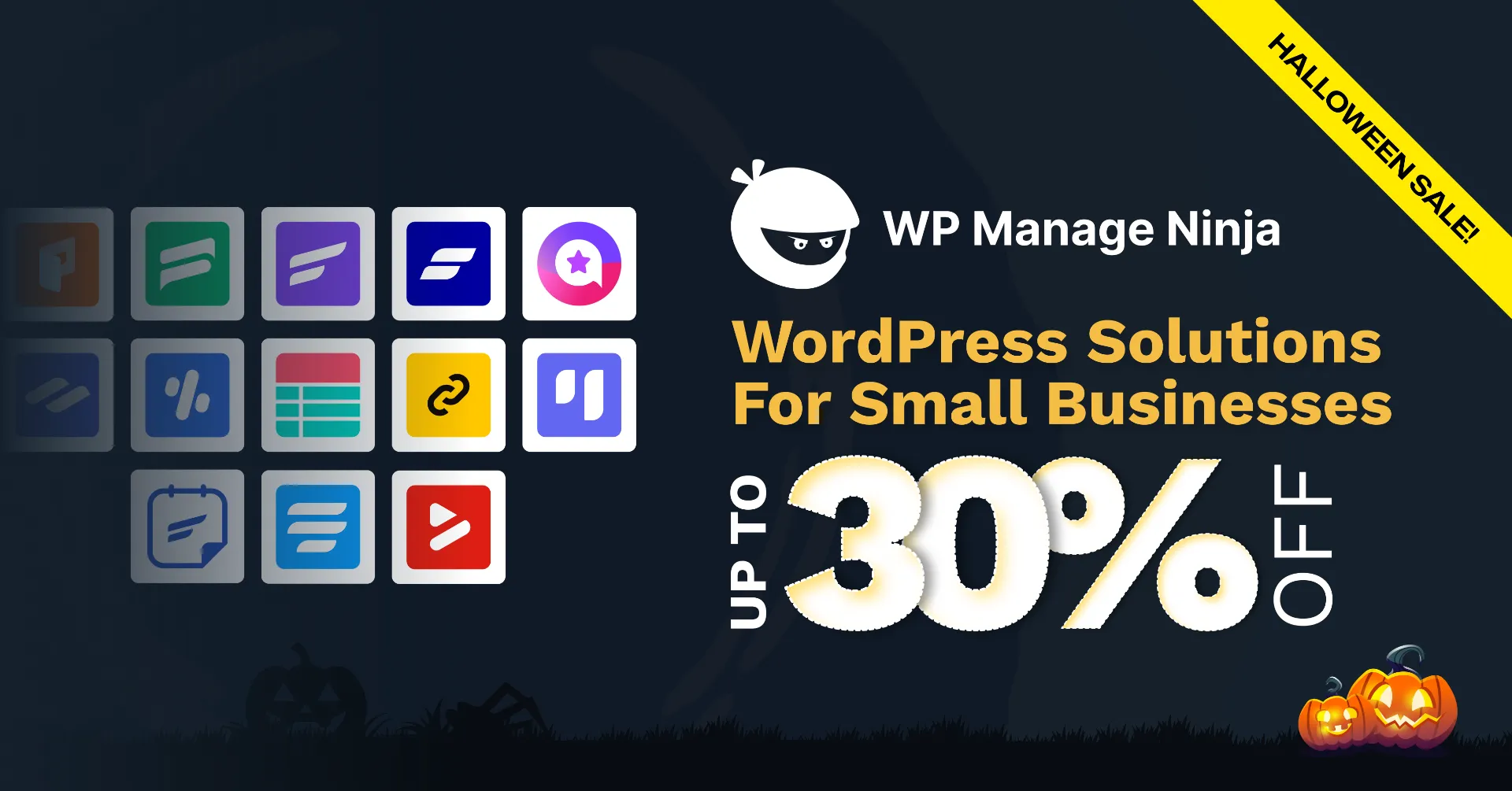 WPManageNinja - Halloween 2026 deal banner