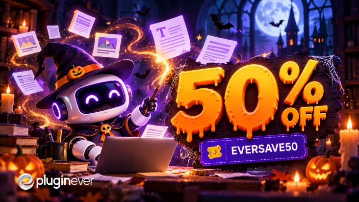 Content Pilot Halloween 2026 sale offering 50% off