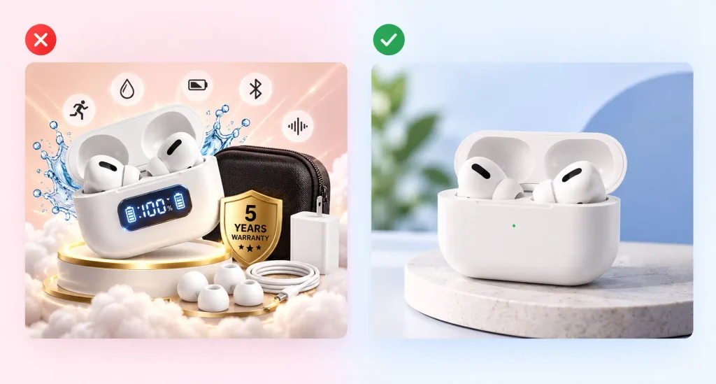 What to avoid in product images for holiday email marketing campaigns