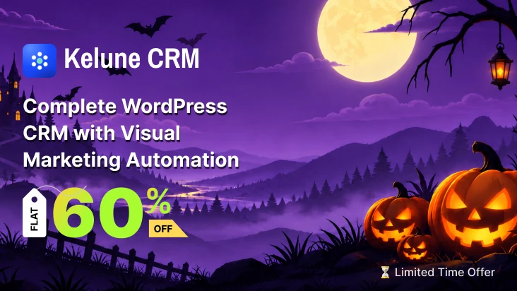 Kelune CRM Halloween 2026 sale offering 60% off