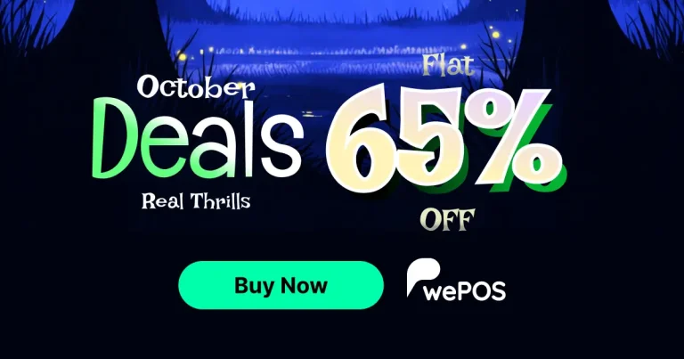 wePOS Banner for WPManageNinja Halloween Deal