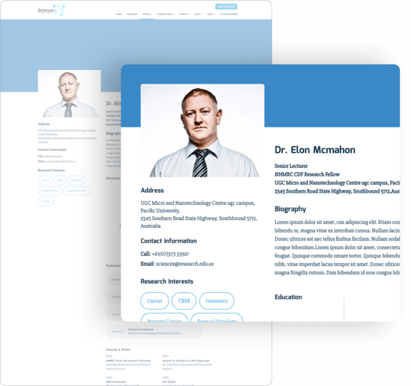 ScienceX - Researcher & Professor Education WordPress Theme