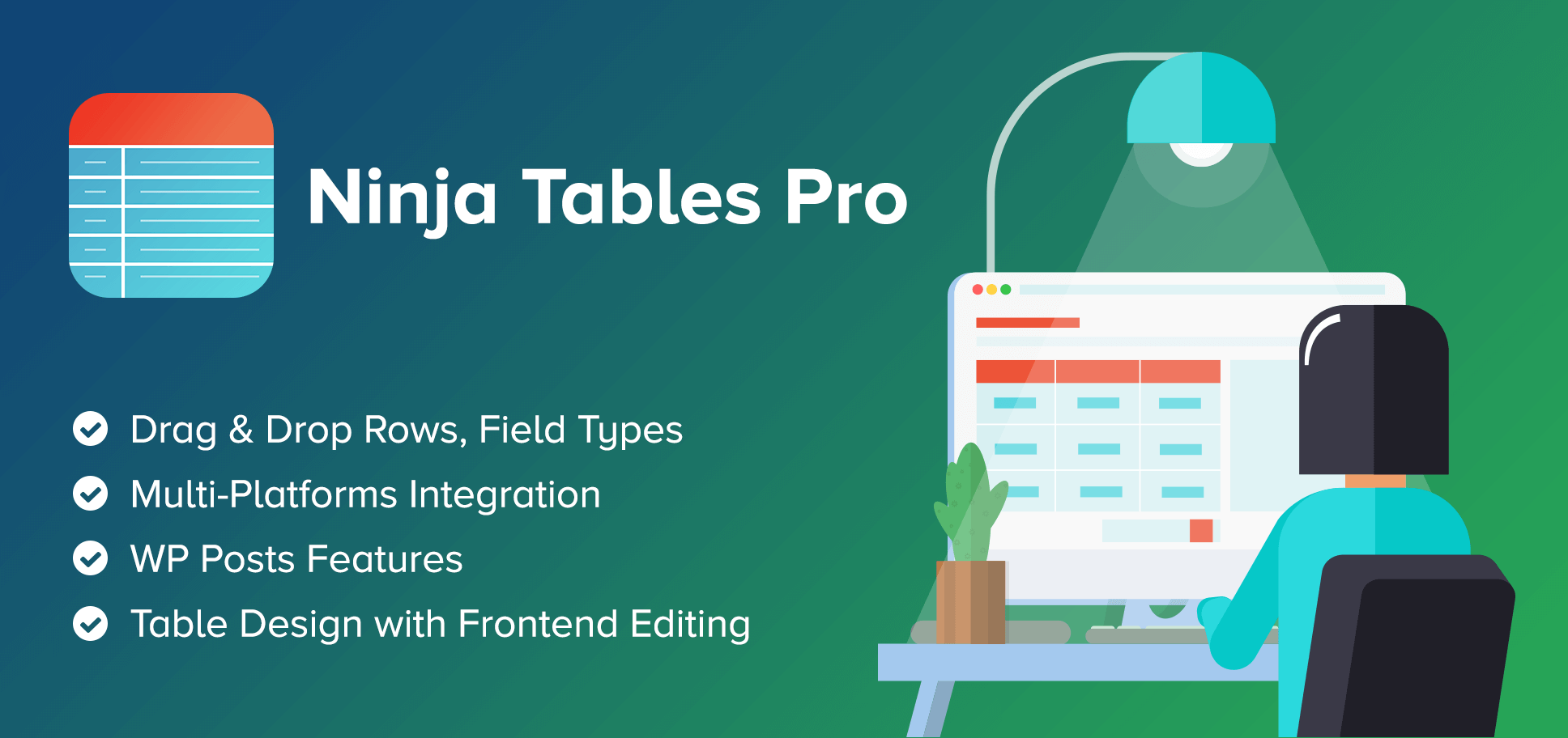 Ninja Tables Pro - The Fastest and Most Diverse WP DataTables Plugin